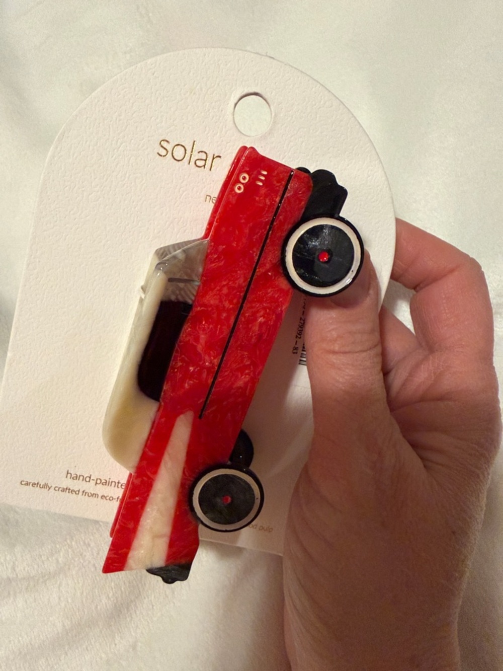 ‘57 Chevy Red Car Hair Clip